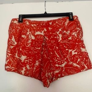 Great Condition, Orange Tropical Patterned Joie Shorts/Skort